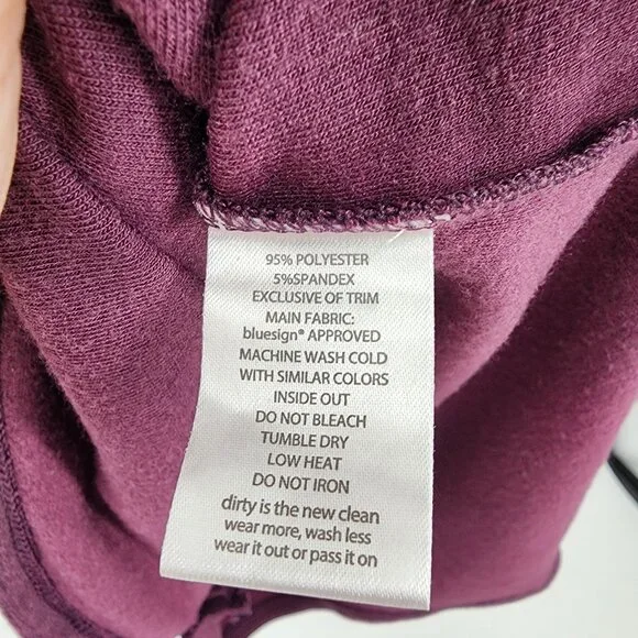 3/$25 70 Toad & Co Intermosso Dress M Long Sleeve Pockets Boat Neck Burgundy Red - Picture 12 of 12